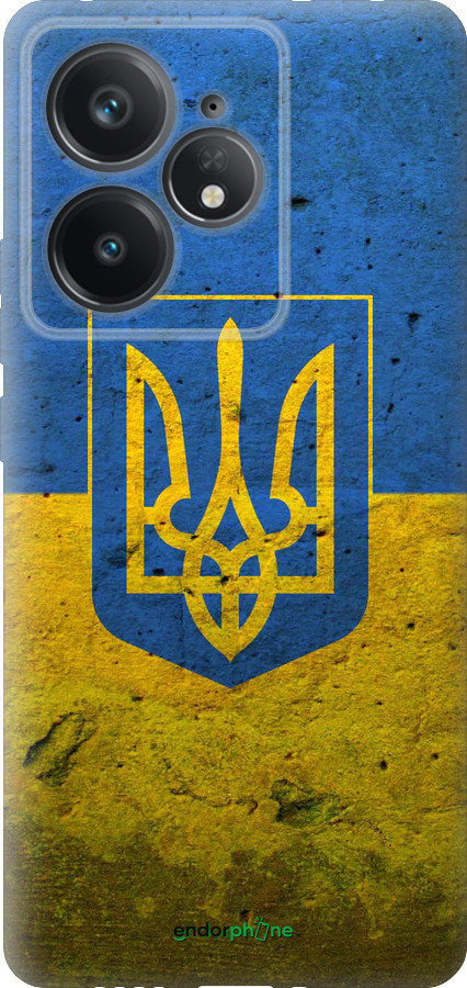 Силиконовый чехол Флаг и герб Украины 2 для Realme Neo7 - 378u-3946 изображение 