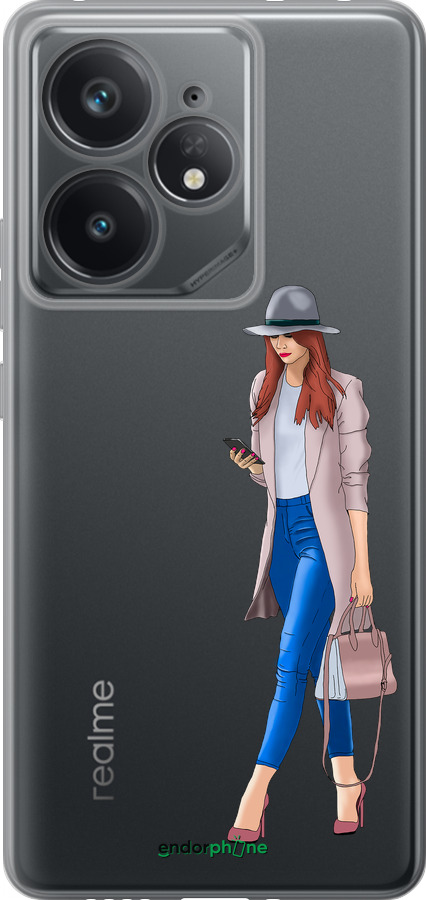 Силиконовый чехол Девушка 1 для Realme Neo7 - 4751u-3946 изображение 