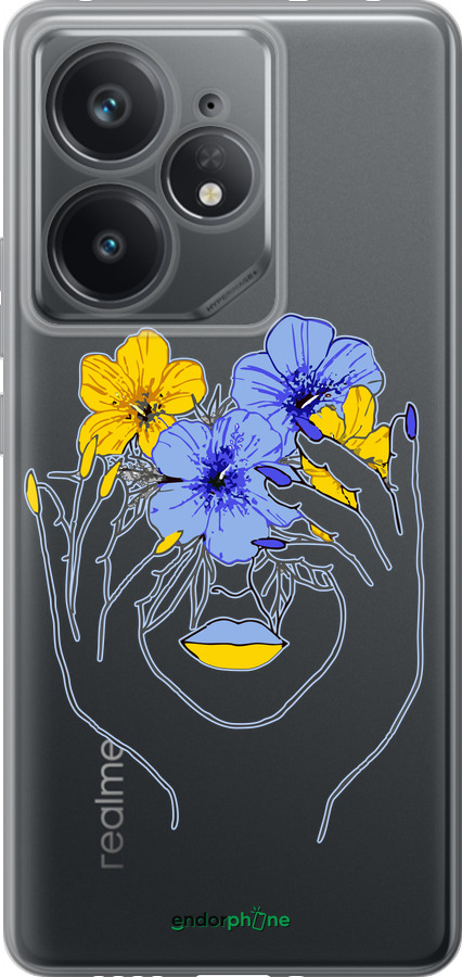 Силиконовый чехол Девушка v4 для Realme Neo7 - 5276u-3946 изображение 