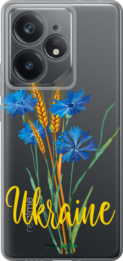 Силиконовый чехол Ukraine v2 для Realme Neo7 - 5445u-3946 изображение 