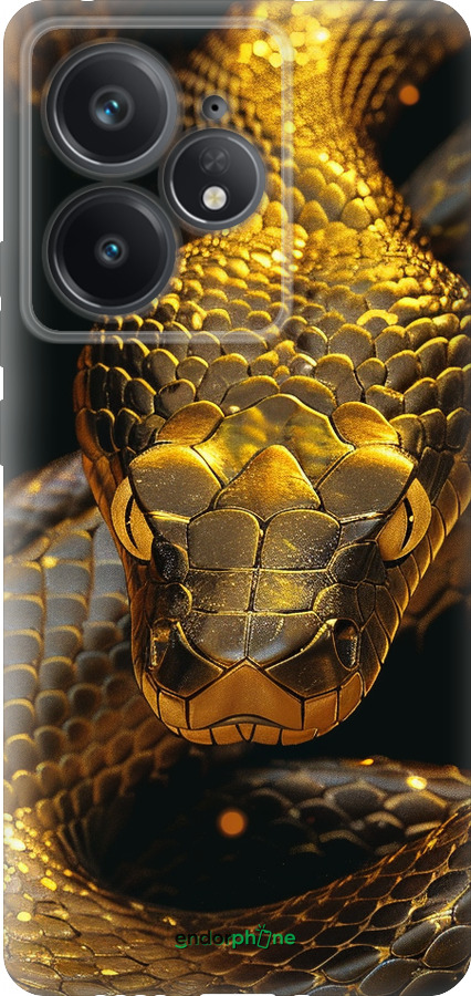 Силиконовый чехол Golden snake для Realme Neo7 - 6072u-3946 изображение 