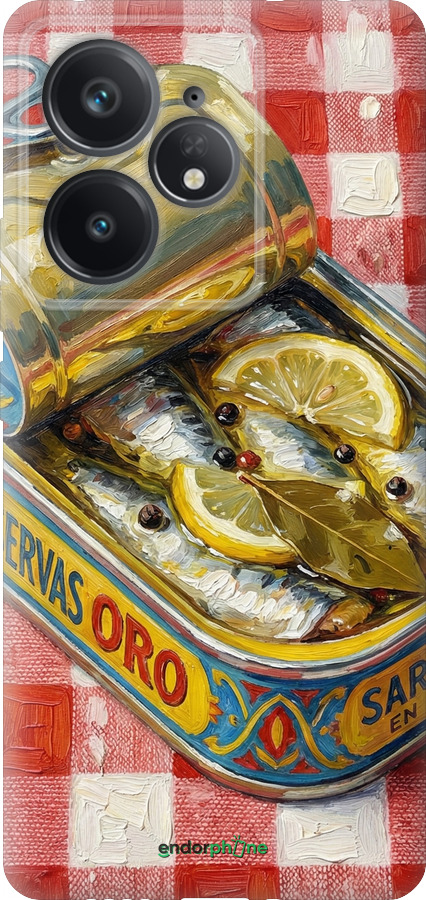 Силиконовый чехол Vintage Sardine Tin Phone для Realme Neo7 - 6772u-3946 изображение 