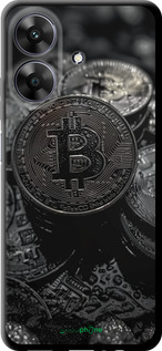 TPU чехол Black Bitcoin для Realme Narzo N61 - 6090b-3974 изображение 