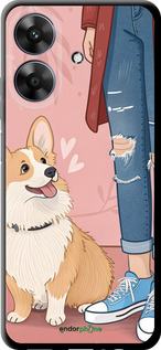 TPU чехол Корги 3 для Realme Narzo N61 - 6707b-3974 изображение 