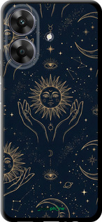 TPU чехол Celestial Harmony: Sun & Moon Gold Mystic Pattern для Realme Narzo N61 - 6778b-3974 изображение 