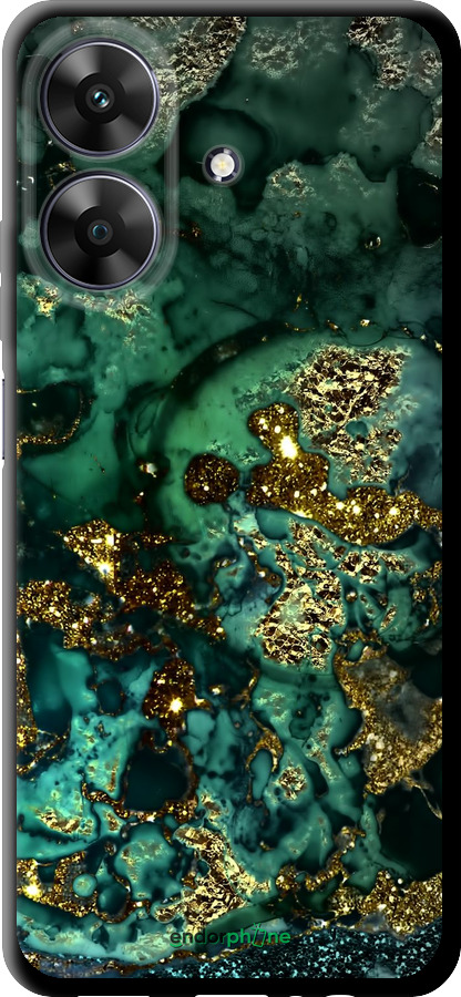 TPU чехол Мармур золото багатство для Realme Narzo N61 - 5419b-3974 изображение 