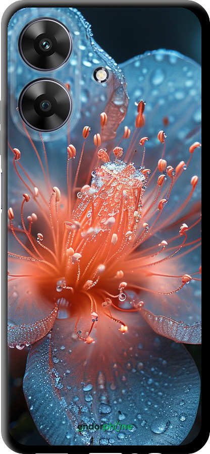 TPU чехол Роса на цветке для Realme Narzo N61 - 6039b-3974 изображение 