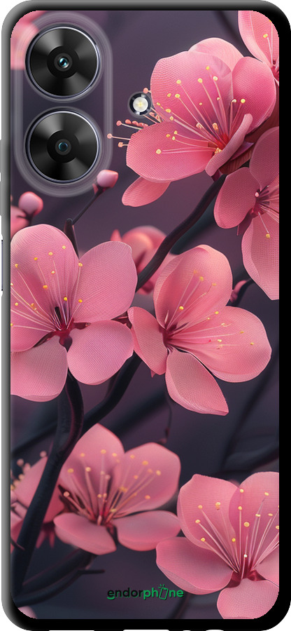 TPU чехол Пурпурова сакура для Realme Narzo N61 - 6075b-3974 изображение 