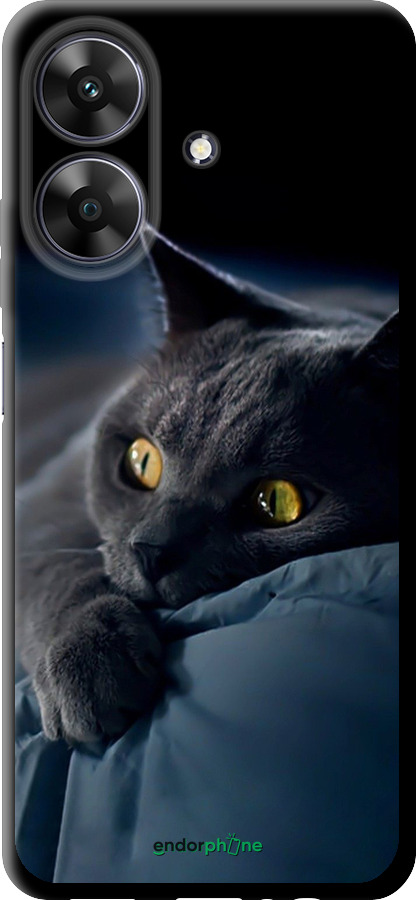 TPU чехол Димчастий кіт для Realme Narzo N61 - 825b-3974 изображение 