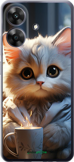Силиконовый чехол White cat для Realme Note 60 - 5646u-3761 изображение 