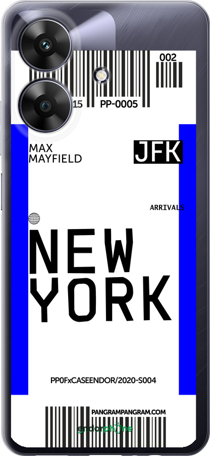 Силіконовий чехол New York для Realme Narzo N61 - 4861u-3974 изображение 