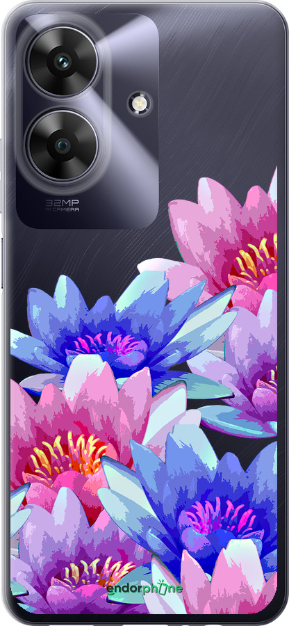 Силіконовий чехол Лотос для Realme Narzo N61 - 4862u-3974 изображение 