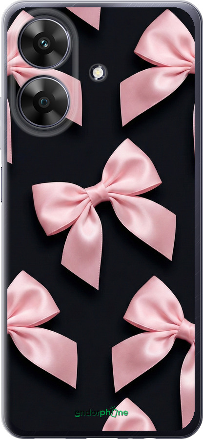 Силиконовый чехол Coquette Ribbons Dark Coquette для Realme Note 60 - 6767u-3761 изображение 
