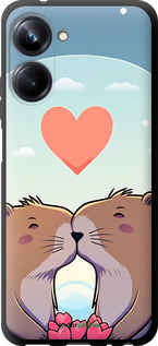 TPU чехол Капібара кохання для Realme 10 Pro - 6027b-2945 изображение 