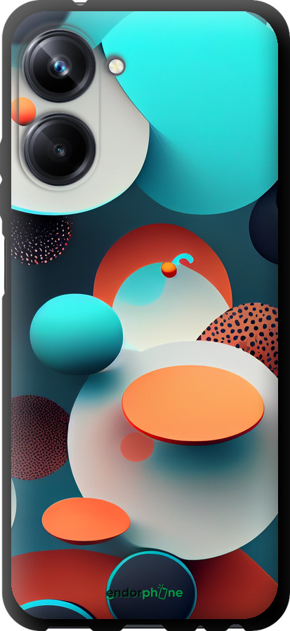 TPU чехол Горошек абстракция для Realme 10 Pro - 5608b-2945 изображение 