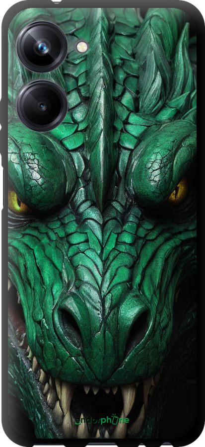 TPU чехол Зелёный дракон v2 для Realme 10 Pro - 5817b-2945 изображение 