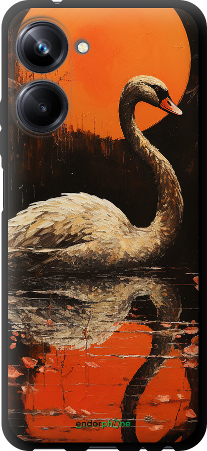 TPU чехол Лебідь для Realme 10 Pro - 5964b-2945 изображение 