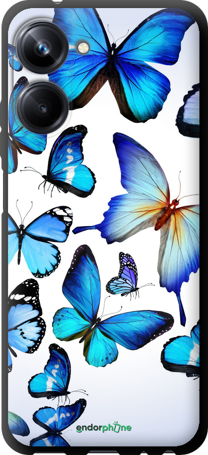TPU чехол Бабочки для Realme 10 Pro - 6023b-2945 изображение 