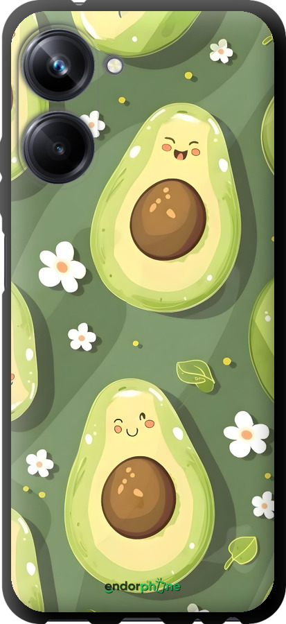 TPU чехол Авокадо для Realme 10 Pro - 6380b-2945 изображение 