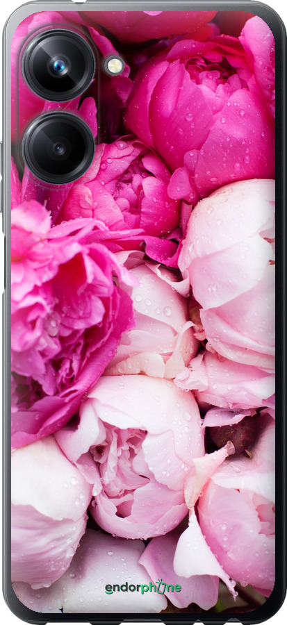 

Custodia in Silicone Peonie rosa" for Realme 10 Pro"