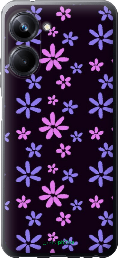 Силіконовий чехол з квітами для Realme 10 Pro - 6258u-2945 изображение 