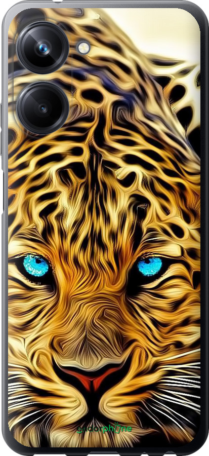 Силиконовый чехол Леопард для Realme 10 Pro - 6611u-2945 изображение 