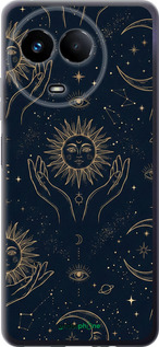 Силіконовий чохол 'Celestial Harmony: Sun & Moon Gold Mystic Pattern' для Realme Realme 11 5G зображення 3