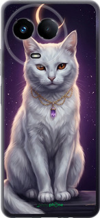 Силиконовый чехол Mystic White Cat Gothic Dark Purple Gold для Realme Realme 11 5G - 6805u-3175 изображение 