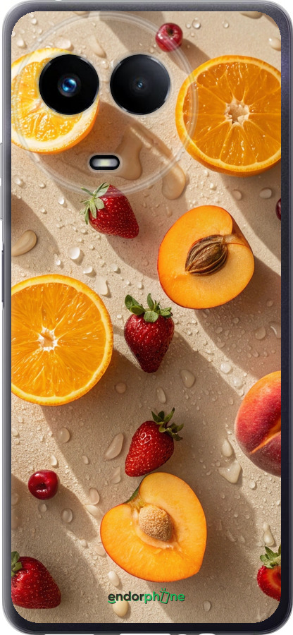 Силиконовый чехол Фрукты 3 для Realme Realme 11 5G - 6703u-3175 изображение 