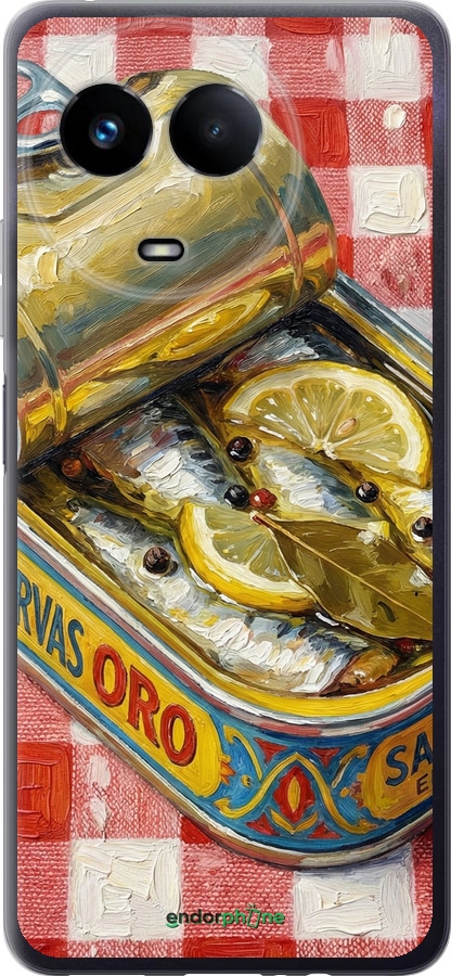Силіконовий чехол Vintage Sardine Tin Phone для Realme Realme 11 5G - 6772u-3175 изображение 