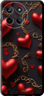 TPU чехол Сердечки для Realme Realme 11 - 5831b-3120 изображение 