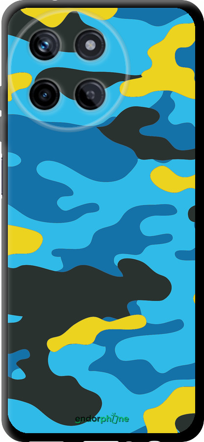 TPU чехол Жовто-блакитний камуфляж для Realme Realme 11 - 1084b-3120 изображение 