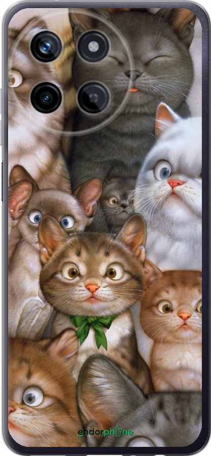 

Силіконовий чохол "Коти" для Realme Realme 11