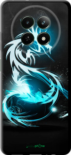 TPU чехол Бело-голубой огненный дракон для Realme Realme 13 5G - 113b-3916 изображение 