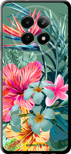 TPU чехол Тропічні квіти v1 для Realme Realme 12 5G - 4667b-3705 изображение 