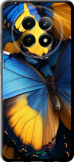 TPU чехол Желто-голубые бабочки для Realme Realme 13 5G - 6046b-3916 изображение 