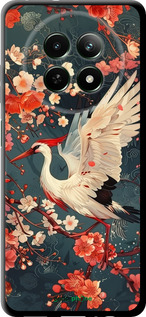 TPU чехол Сакура и аист для Realme Realme 13 5G - 6108b-3916 изображение 