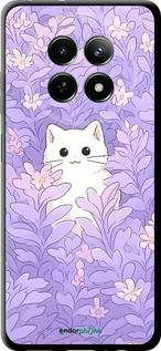 TPU чехол Котик в цветах для Realme Realme 12 5G - 6390b-3705 изображение 