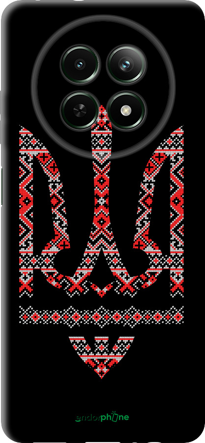 TPU чехол Герб - вышиванка на черном фоне для Realme Realme 13 5G - 1196b-3916 изображение 