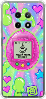 Силикон с усиленными углами чехол Y2K Aesthetic Retro Pet: Годуй мене кавою для Realme Realme 12 5G - 6784sp-3705 изображение 