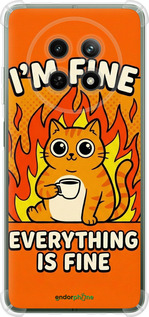 Силикон с усиленными углами чехол 'Funny Cat' для Realme Realme 13 5G изображение 5