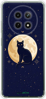Силикон с усиленными углами чехол 'Cute Cat Celestial/Witchy' для Realme Realme 13 5G изображение 3