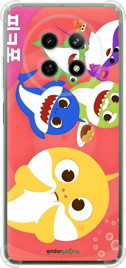Силикон с усиленными углами чехол Бейби Шаркс для Realme Realme 12 5G - 6305sp-3705 изображение 