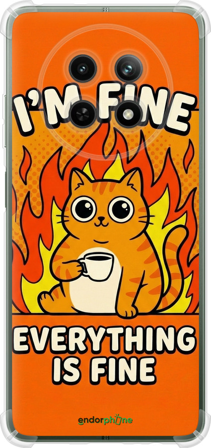 Силикон с усиленными углами чехол Funny Cat для Realme Realme 13 5G - 6786sp-3916 изображение 