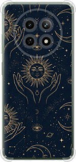 Силиконовый чехол 'Celestial Harmony: Sun & Moon Gold Mystic Pattern' для Realme Realme 12 5G изображение 3