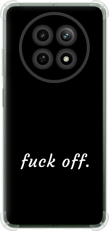 Силиконовый чехол Fuck off для Realme Realme 12 5G - 4731u-3705 изображение 