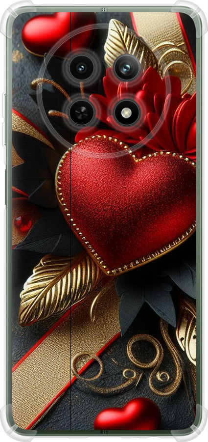 Силіконовий чехол Сердечки v2 для Realme Realme 12 5G - 5832u-3705 изображение 