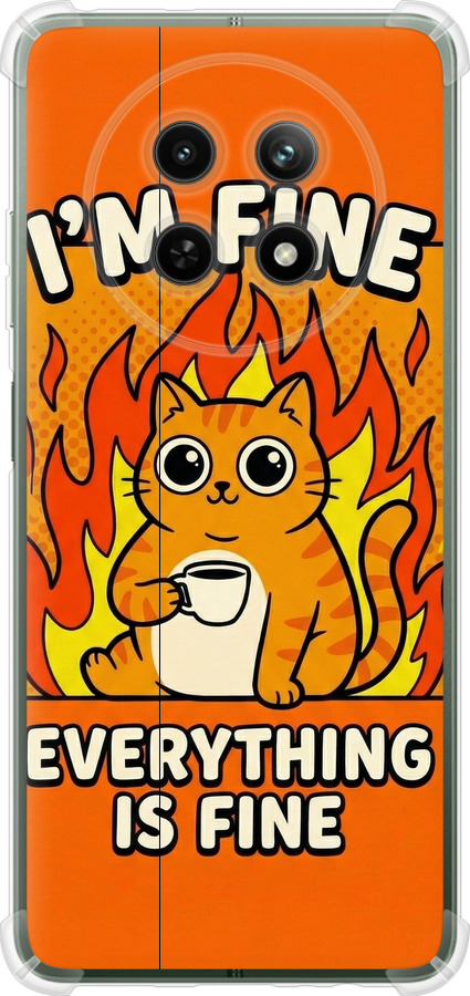 Силиконовый чехол Funny Cat для Realme Realme 13 5G - 6786u-3916 изображение 