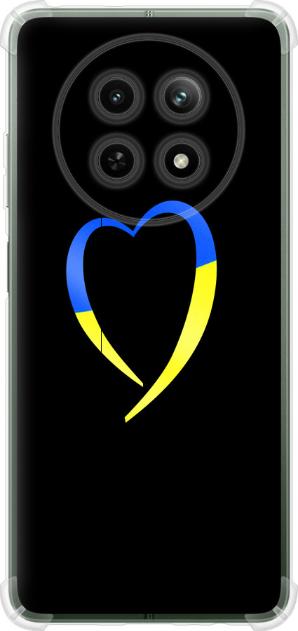 Силіконовий чехол Жовто-блакитне серце для Realme Realme 13 5G - 885u-3916 изображение 