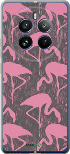 Силіконовий чехол Vintage-Flamingos для Realme Realme 12 Pro - 4171u-3649 изображение 